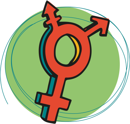 themabeeld met genderinclusief symbool