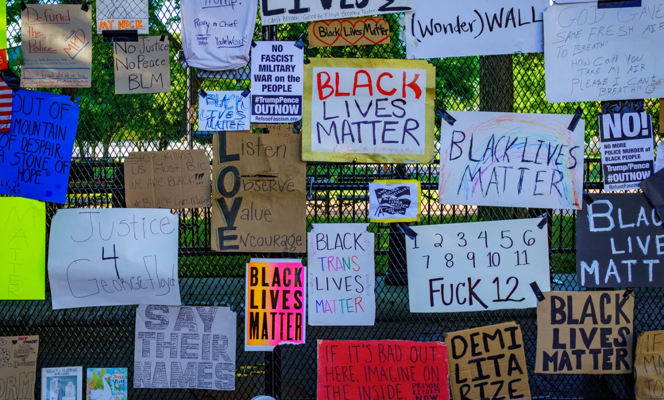 Pancartes black lives matter