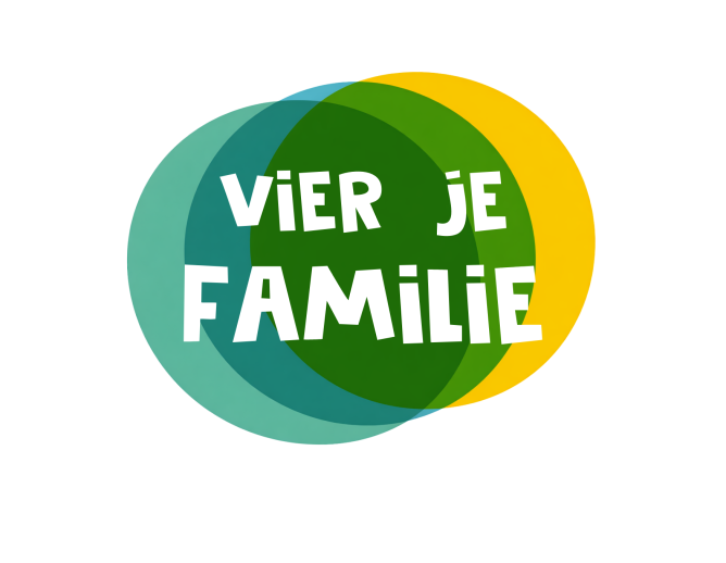 cirkels met tekst vier je familie
